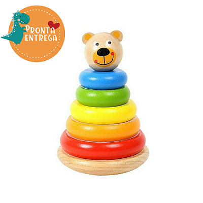 Brinquedo Puxar Dinossauro Madeira - TopToy Brasil Ecológico
