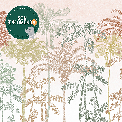 PAINEL de Parede Infantil - SKETCH TROPICAL - VÁRIAS OPÇÕES DE CORES