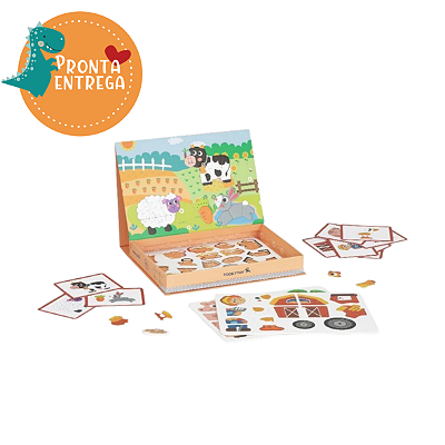 Brinquedo CAIXA MAGNÉTICA - FAZENDA - TOOKY TOY