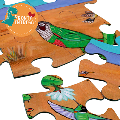 Brinquedo QUEBRA-CABEÇA GIGANTE 48 peças - CAATINGA | ARAQUARELA