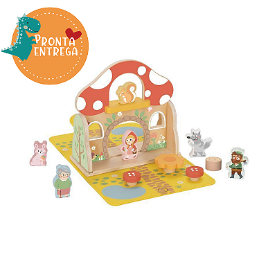 Brinquedo de Madeira - TEATRO DA CHAPEUZINHO - TOOKY TOY