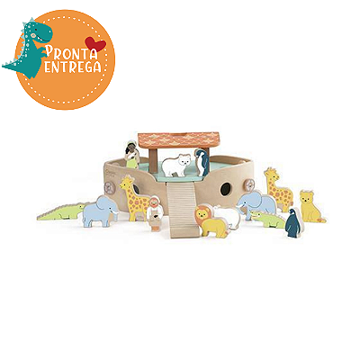 Brinquedo de Madeira - GRANDE ARCA DE NOÉ - CLASSIC WORLD