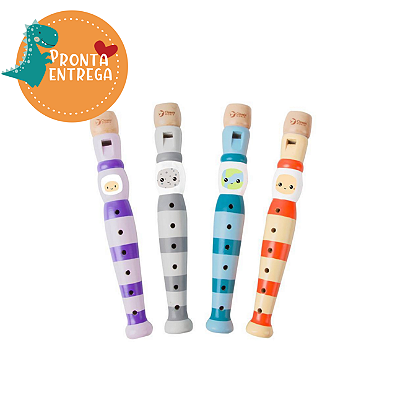 Brinquedo de Madeira - FLAUTA DOCE - CLASSIC WORLD