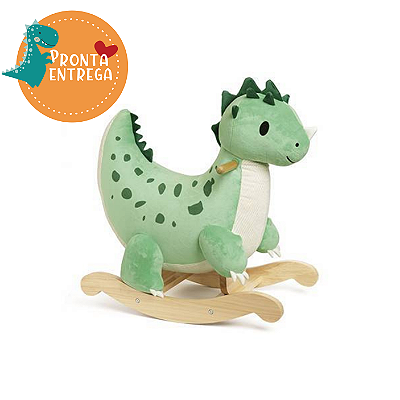 Brinquedo de Madeira - BALANÇO DINOSSAURO EM PELÚCIA "MONTARIA PRÉ-HISTÓRICA" - CLASSIC WORLD