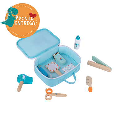 Brinquedo de Madeira - Maleta de CABELEIREIRO - TOOKY TOY