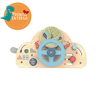 Brinquedo de Madeira - QUADRO DE ATIVIDADES MOTORISTA MIRIM - TOOKY TOY