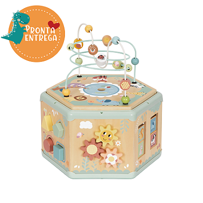 Brinquedo de Madeira - BRINCACUBO 7 EM 1 - FLORESTA - TOOKY TOY