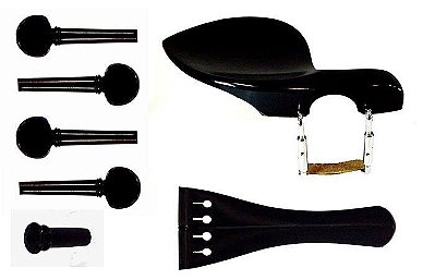 Conjunto Ébano modelo Swiss para Violino (SEM ADAPTAÇÃO)