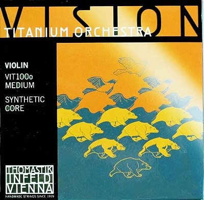 Cordas Thomastik Vision Titâniun Orquestra para Violino