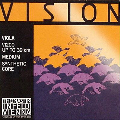 Corda Individual – Dó Vision para Viola, prata com  tungstênio