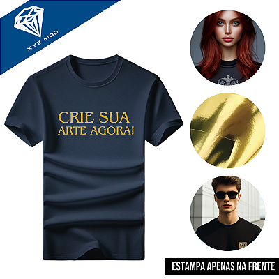 10 camisas preta ( Dourada OU Prata )