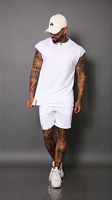 Conjunto Lacapa Branco Regata.