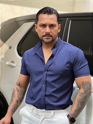 Camisa Exalt Azul Marinho.