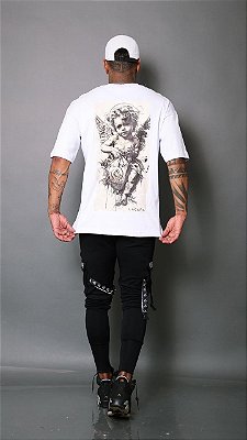 Camiseta Lacapa Oversize Branca.