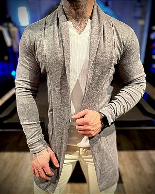 Cardigan Cinza.