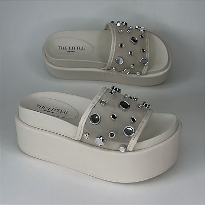 Morgana - Tamanco Flatform Feminina Off White