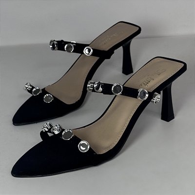 Luna - Tamanco Feminino Preto