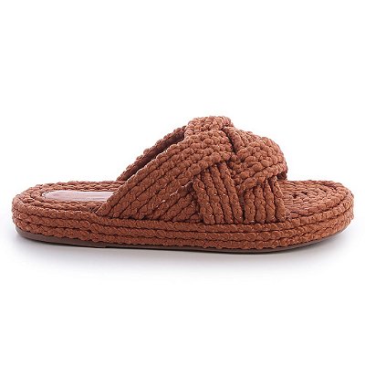Solare - Birken Rasteira Feminina de Corda Marrom