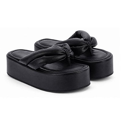 Mia Puffer - Birken Plataforma Feminina Preto