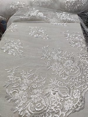 Tule Bordado Off White 002