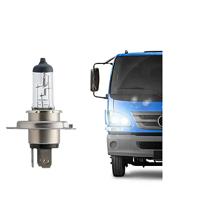 Lampada Caminhão Lâmpada Onibus h4 24v 75/70w philips farol alto/baixo ph13342 - Iluminacao Automotiva