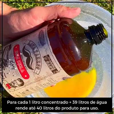 Shampoo com Cera Aroma Cafe 1 Litro - Lava autos - Shampoo pra carro - Limpeza Automotiva