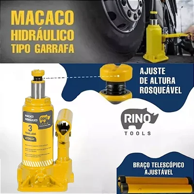 MACACO GARRAFA 03TONELADAS RINO