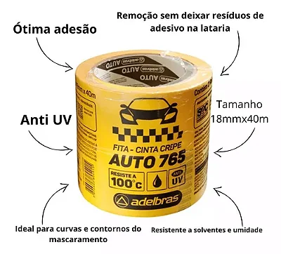 FITA CREPE 18MMX40M AUTOM.ADELB