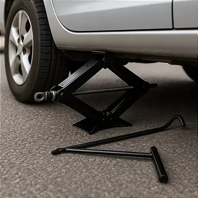 MACACO Tipo SANFONA Universal 1.5 Tonelada Automotivo Preto