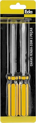 Jogo Chave Fenda Inox Eda 8bo 2 Pcs Eletricista Mecanico 8bo