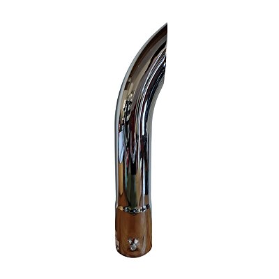 PONTEIRA CROMADA CURVA 3 x 450mm ( CURTA )