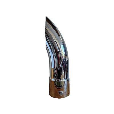 PONTEIRA CROMADA CURVA 4 1/2 X 440 mm ( MEDIA )