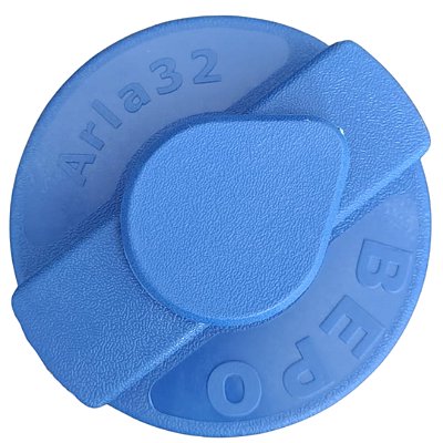 TAMPA DE PLASTICO AZUL ROSCA EXTERNA P/TQ. ARLA 32 tanque arla