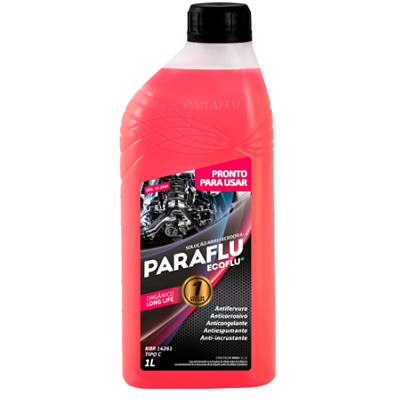 Aditivo Para Radiador Rosa PARAFLU PRONTO PRA USO 1L