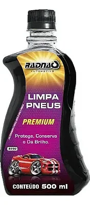 LIMPA PNEUS - PRETINHO 500ML RADNAQ - Limpeza Automotiva