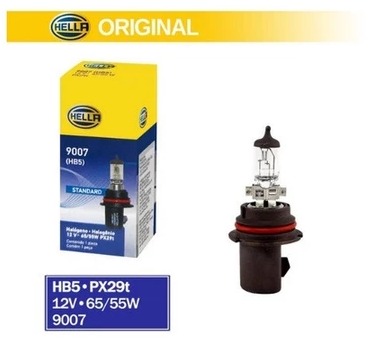 Lâmpada Farol Hella Hb5 9007 12v 65/55w - Lampada HB5 12V - LAMPADA DO FAROL