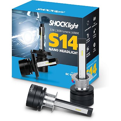 H1 - 12V - Lâmpada Super Led Sll-140001 S14 Nano Headlight Shocklight - Lampada H1 12V - PONTO M PECAS AUTOMOTIVAS