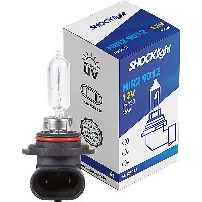 HIR2 - 12V - LÂMPADA HALÓGENA STANDART HIR2 9012 12V 55W PX22D - Lampada HIR2 12V - PONTO M PECAS AUTOMOTIVAS