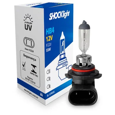 HB3 - 12V - LÂMPADA HALÓGENA SUPER BRANCA HB3 9005 12V 60W P20D - Super Branca - PONTO M PECAS AUTOMOTIVAS