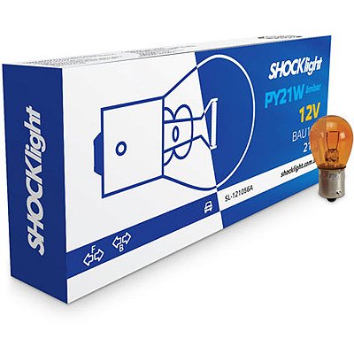 1 POLO - 12V - ÂMBAR - LAMPADA PINO "Y" (DESENCONTRADO) - Shocklight - PONTO M PECAS AUTOMOTIVAS