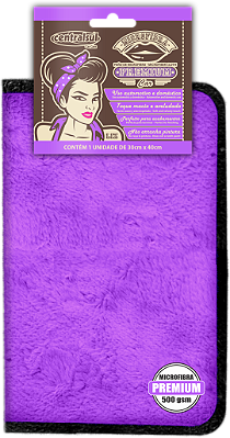 Pano de Microfibra Premium PREMIUM LIZ 30 x 40CM ROXO  - CENTRALSUL - PONTO M PECAS AUTOMOTIVAS