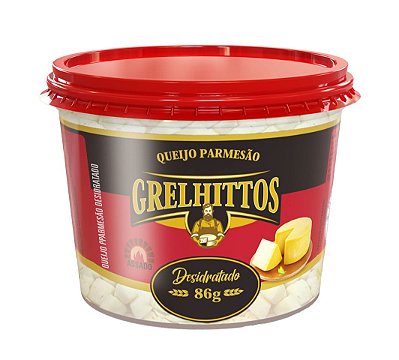 Caixa com 8un de Queijo Parmesão Desidratado 86grs