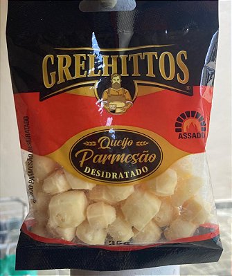 Queijo Parmesão Desidratado Grelhittos 35g - Caixa 10 unidades