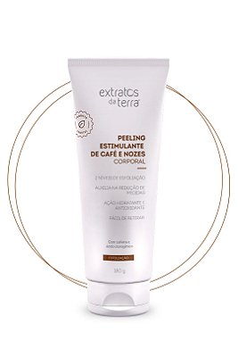 Peeling estimulante de cafe e nozes