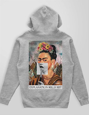 Moletom Canguru Frida Explanation Kills Art
