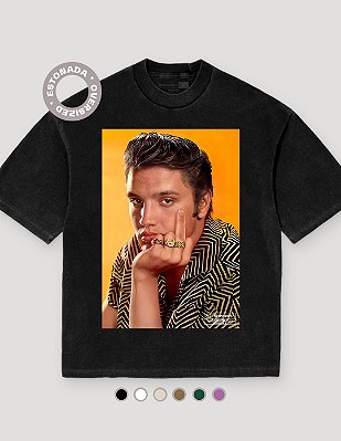 Camiseta Oversized Estonada Elvis Presley