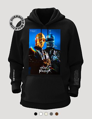 Moletom Canguru Oversized Daft Punk