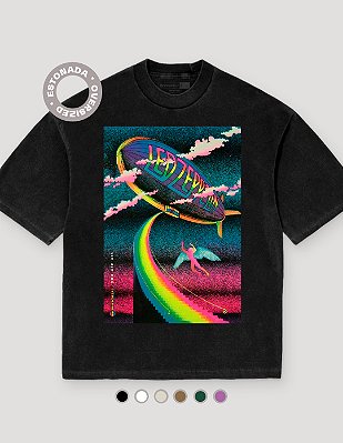 Camiseta Oversized Estonada Led Zeppelin