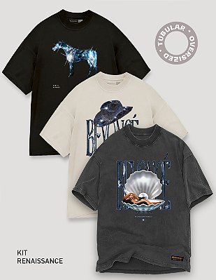 Kit Renaissance com 3 peças Oversized Tubular