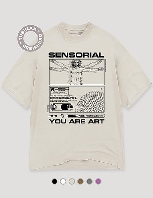 Camiseta Oversized Tubular Sensorial Vitruviano